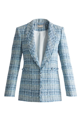 Veste en tweed - Bleu