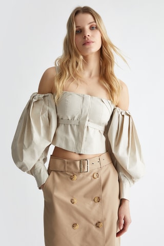 Crop top - Beige