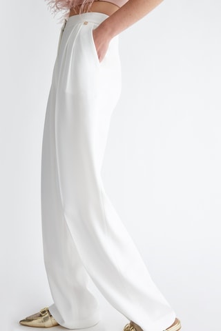 Pantalon taille haute - Blanc