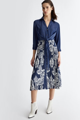Robe chemise - Bleu