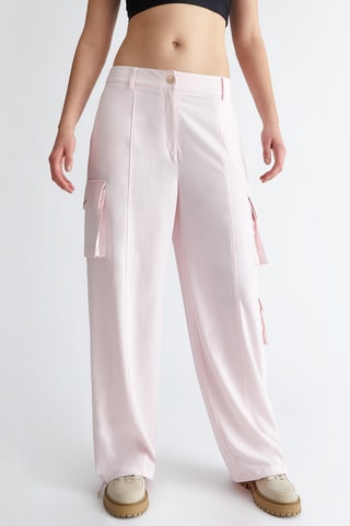 Pantalon taille haute - Rose