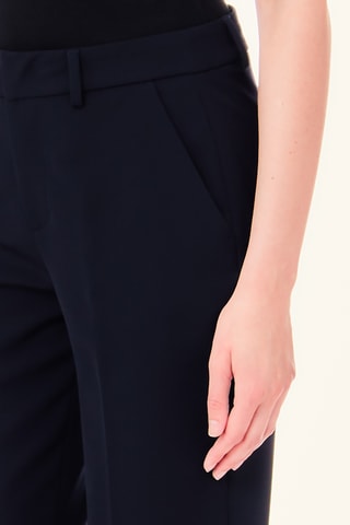 Pantalon taille haute - Bleu marine
