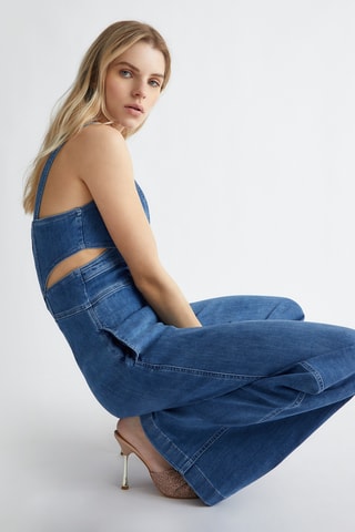 Combinaison en jean - Bleu