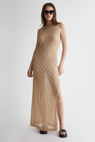 Robe droite - Beige