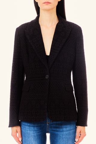 Veste en dentelle - Noir