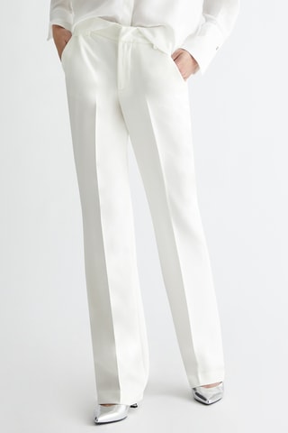 Pantalon taille haute - Blanc