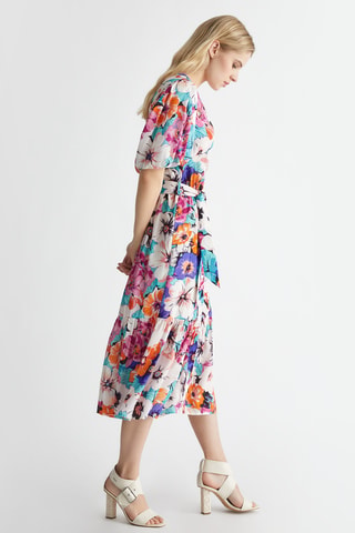 Robe midi - Multicolore