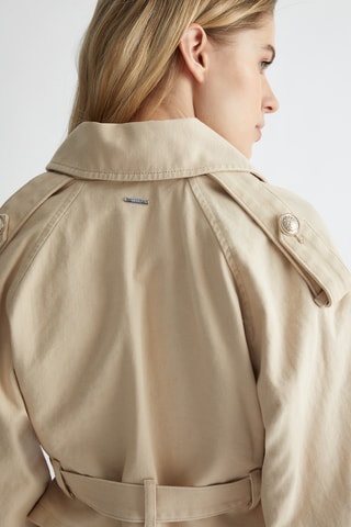 Veste courte en jean - Écru