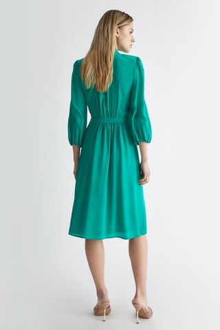 Robe midi en soie - Vert