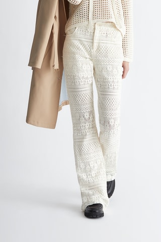 Pantalon en dentelle - Écru