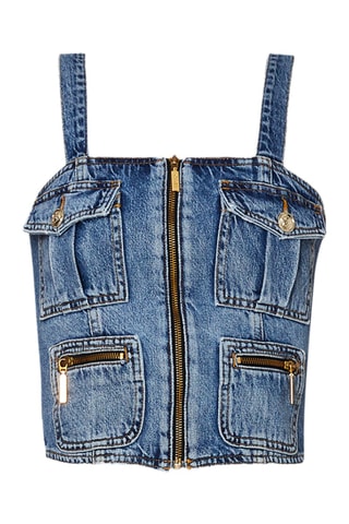 Top en jean - Bleu
