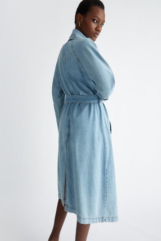 Trench en jean - Bleu