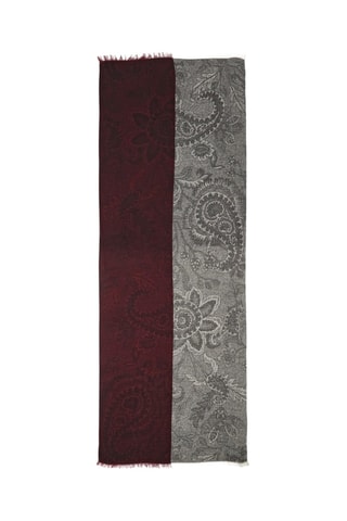 Foulard - Bordeaux e grigio