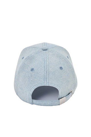 Cappellino in jeans - Celeste