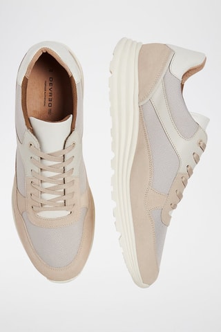 Sneakers in pelle - Beige