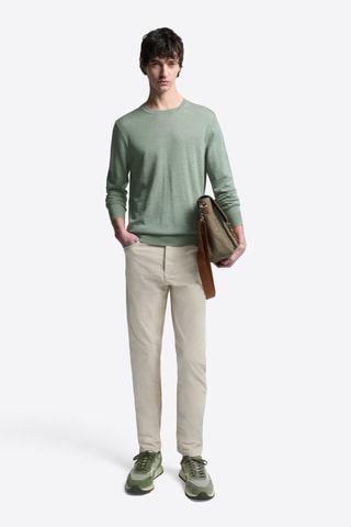 Maglia in lana merino - Verde oliva