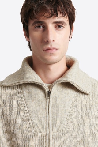 Cardigan - Beige melange