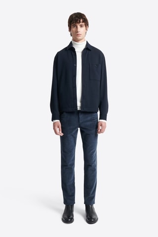 Pantaloni chino in velluto - Navy