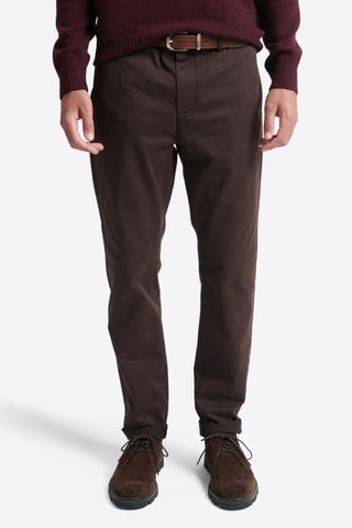 Pantaloni chino in cotone bio - Marrone