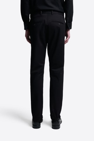 Pantaloni slim in cotone bio - Nero