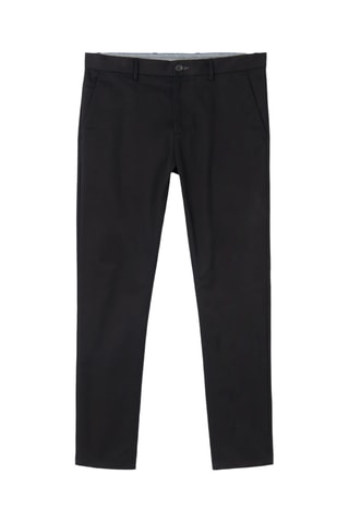Pantaloni slim in cotone bio - Nero