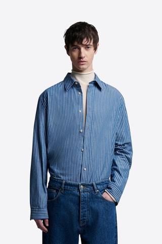 Camicia regular - Cobalto