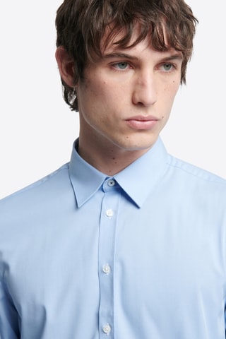 Camicia slim - Celeste