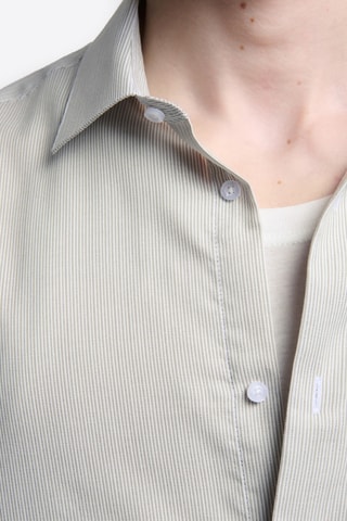 Camicia slim - Verde mandorla