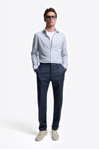 Camicia slim - Celeste