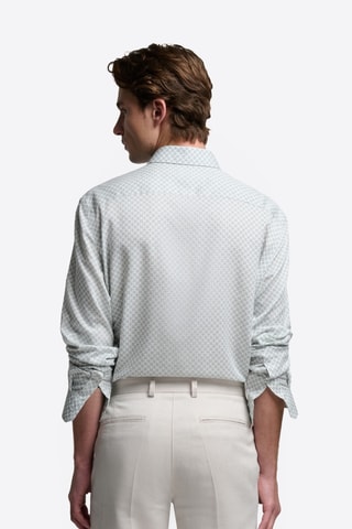Camicia slim - Blu-verde