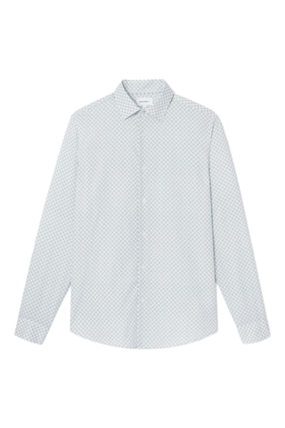 Camicia slim - Blu-verde
