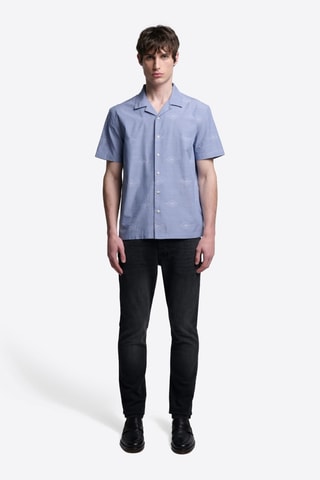 Camicia regular - Celeste