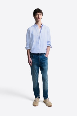 Camicia slim - Blu