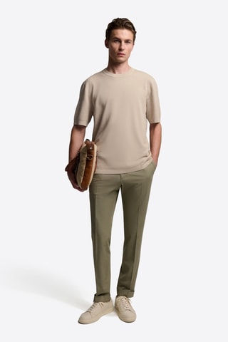 T-shirt in cotone bio - Beige