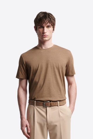 T-shirt slim - Marrone