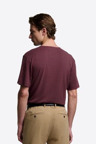 T-shirt slim - Bordeaux melange