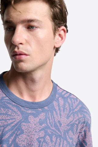 T-shirt slim - Cobalto