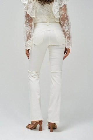 Pantalon bootcut - Blanc