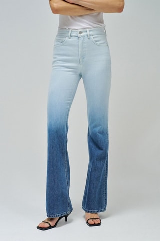 Jean flare tie and dye - Bleu clair