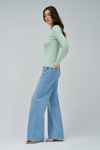 Top slim fit - Verde claro