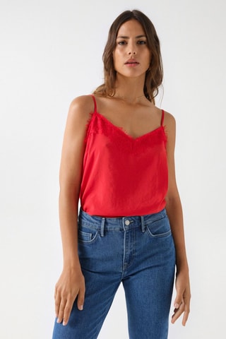 Top lencero regular fit - Rojo