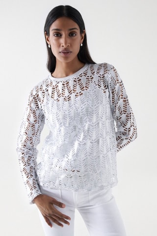 Top regular fit - Blanco