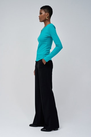 Top slim fit - Turquesa