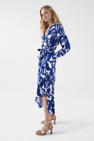 Robe midi regular - Bleu
