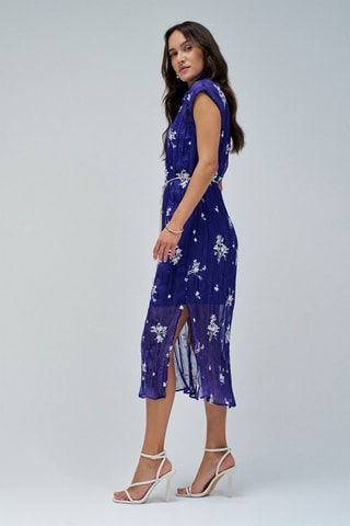Robe chemise - Bleu foncé