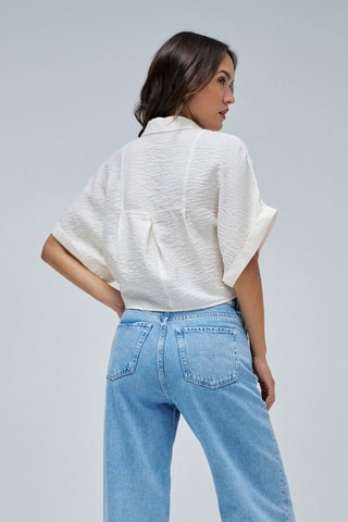Chemisier loose - Beige clair