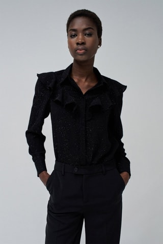 Camisa regular fit - Negro