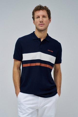 Polo regular - Bleu foncé