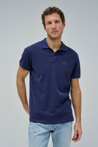Polo regular - Bleu foncé