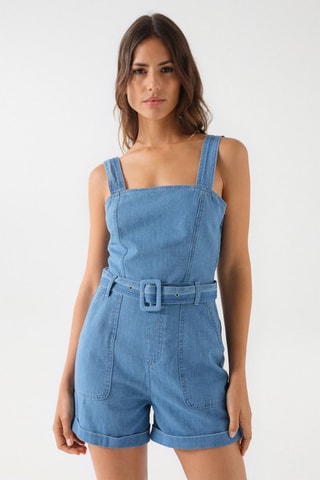 Peto corto slim fit - Azul